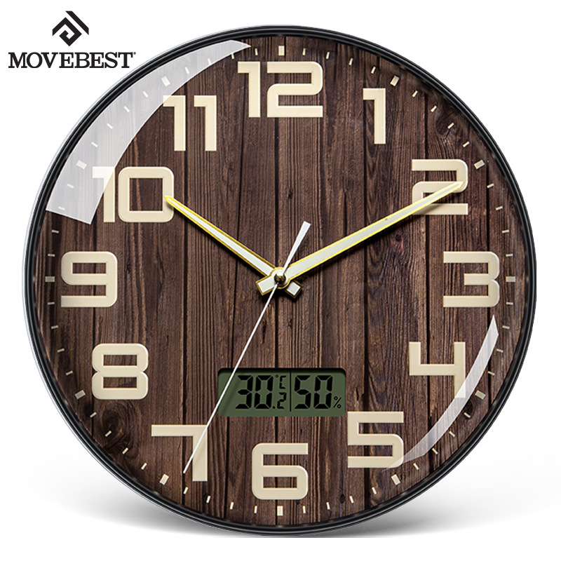 12inch -dark wood grain-lcd