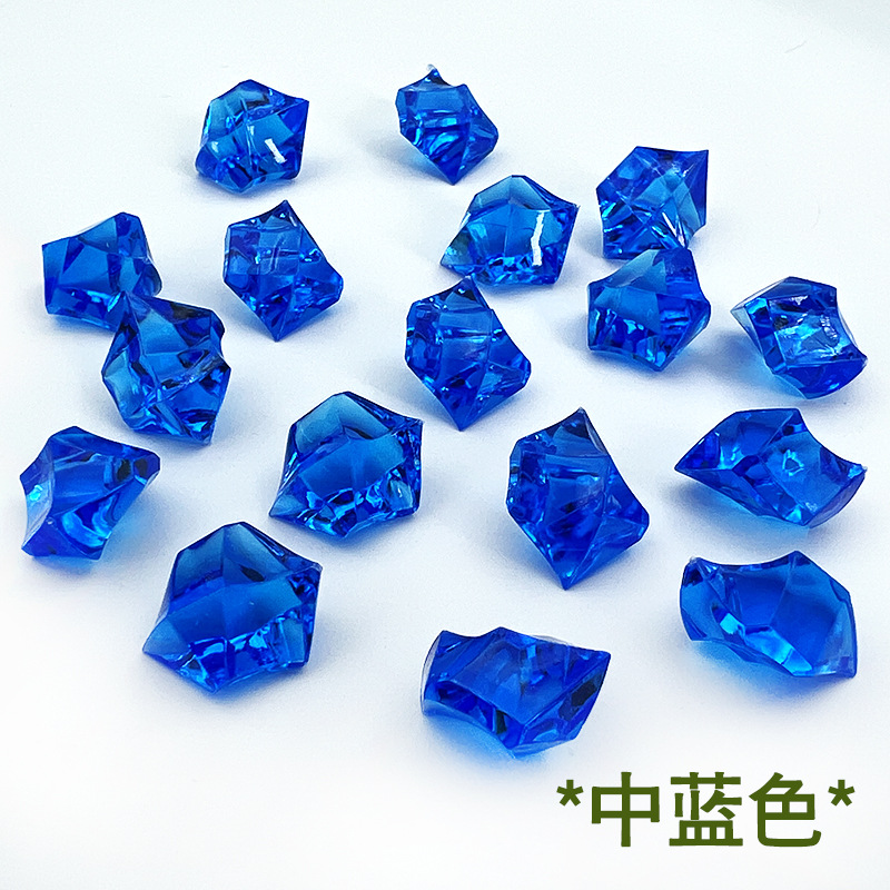 Colorido Cristal de los niños de la gema artificial del tanque de peces de plástico acrílico juguete patio etapa de vestir