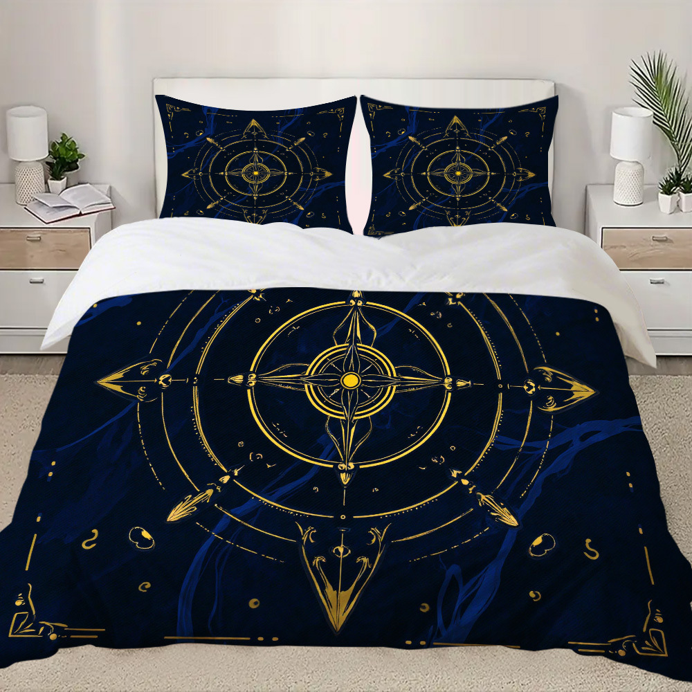 Transfronterizo luminoso árbol de vida molienda impresión digital kit de edredón textil para dibujar se puede ajustar TUME / JIT