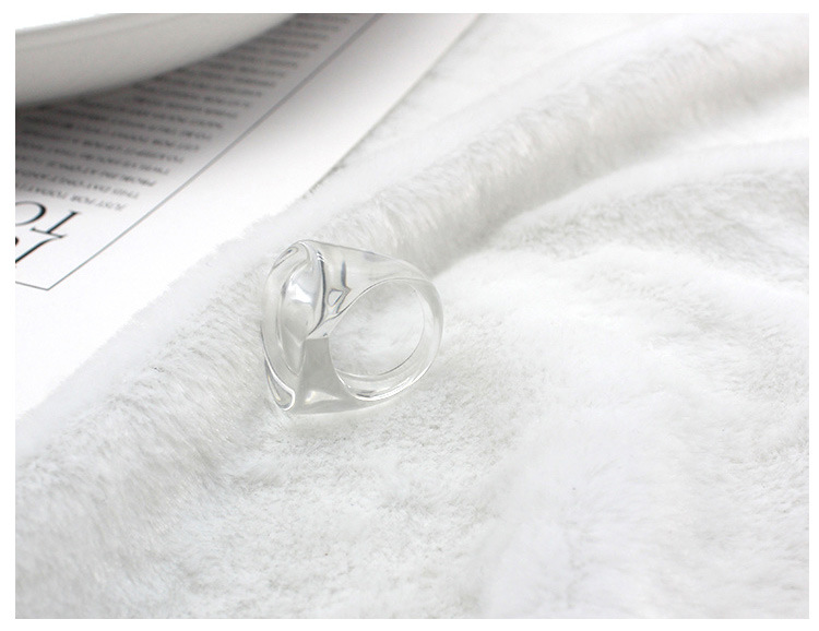 1 Piece Fashion Heart Shape Arylic Womenu0027S Rings