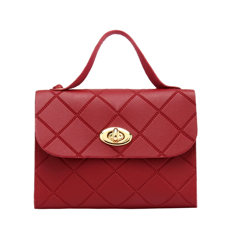 Small Crossbody Bag, Korean Style 2021 Collection, Quilted Turn-Lock, Multi-Color
