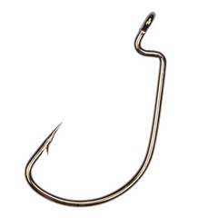 Various Sizes Curved Hook with Barbs Soft Bait Hook Ten Pcs Elegant Bag Packaging Black Nickel and Red Nickel Wide Belly Hook Supply