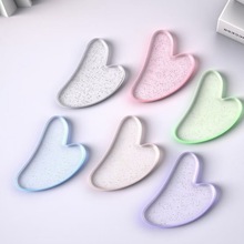 粉晶刮痧板全身通用水晶心形刮痧按摩美容板脸部瘦脸神器面部按摩