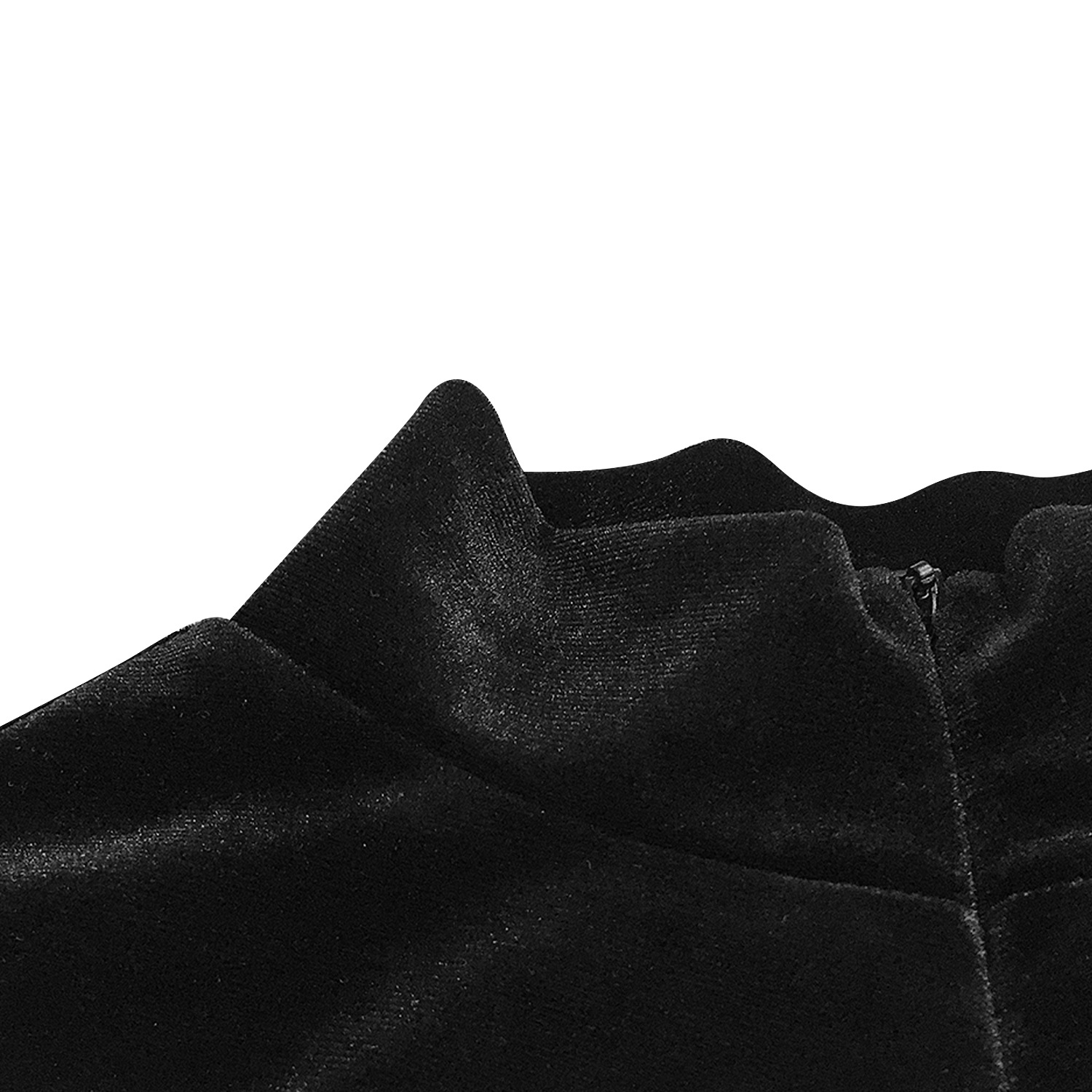 Velet See-Through Zipper Long-Sleeved Hollow Jumpsuit NSFYZ113206
