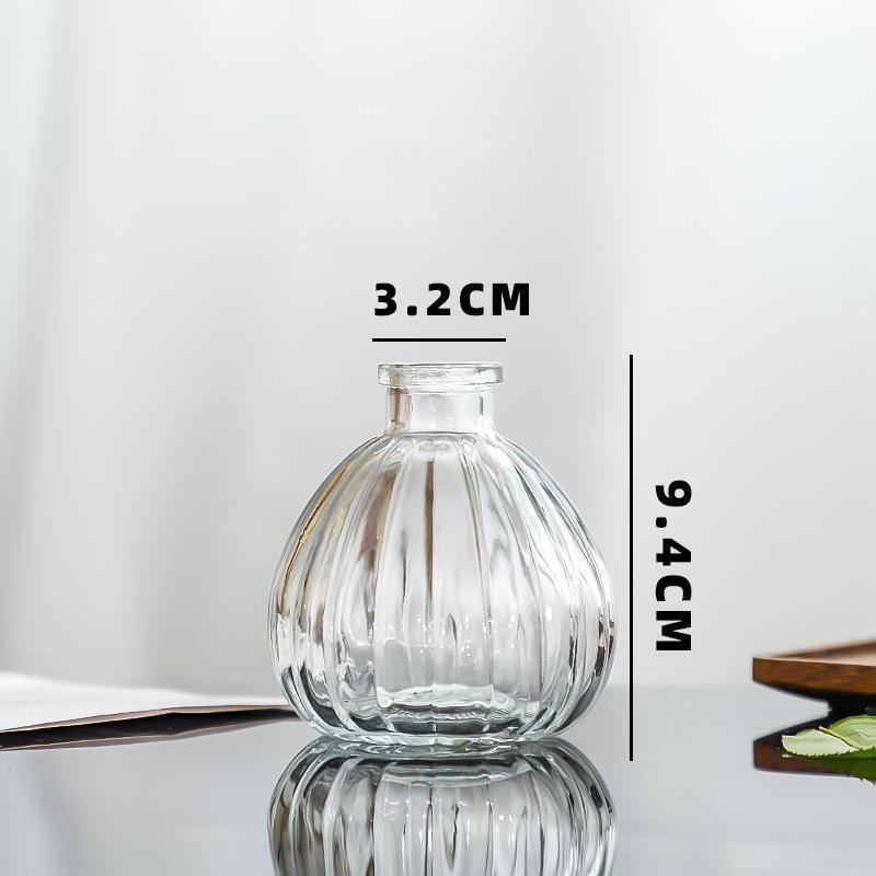 北欧风中古迷你小花瓶插花玻璃高级感高颜值摆件轻奢欧式花瓶|undefined