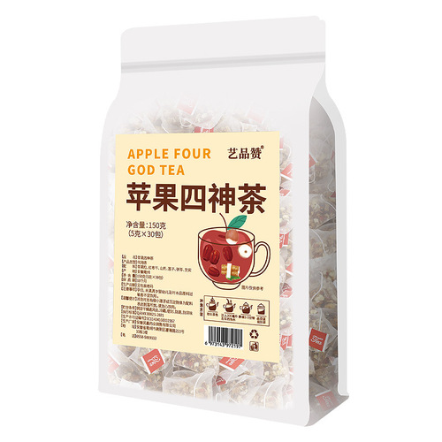 Direct supply from the manufacturer: Apple Sishen Tea, Dried Apples, Red Dates, Yams, Gorgon, Poria Tea, Triangular Tea Bags, Healthy Sishen Soup