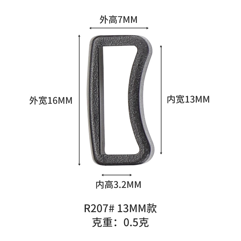 Venta al por mayor POM plástico perro tracción collar Cinta ajustable mascota hebilla cuadrada mochila Correa 8mm boca palabra hebilla fija image 8