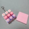 Nine light pink shell-silicone cat claws (white