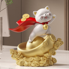 一路向前招财猫摆件公司前台开业礼物存钱罐装饰品乔迁新居礼品