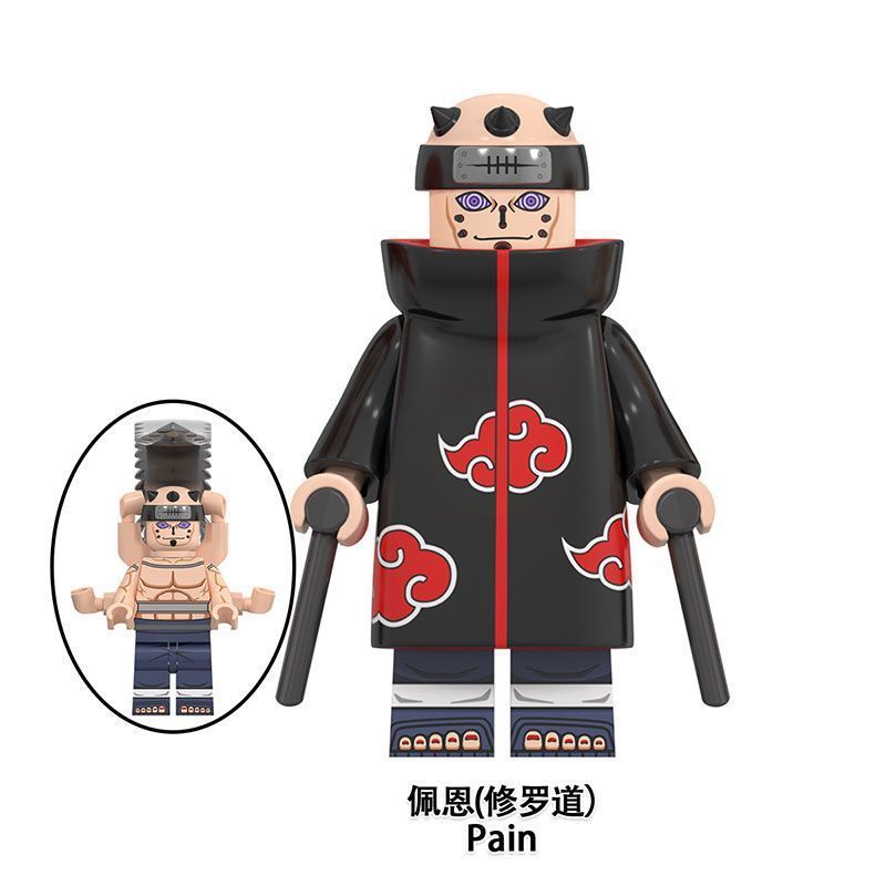 NARUTO 互換性のあるレゴ ミニフィギュア ヘイゴ ウィザード ウィザード ウィザード サスケ イタチ ジュンマルー 組み立てブロック おもちゃ プラスチック|undefined