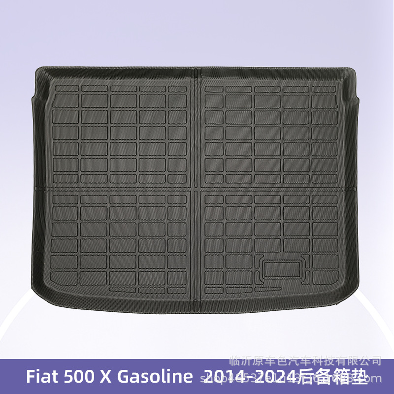 Europa para Fiat 500 X 2014 - 2024 combustible 3D todo el tiempo TPE cojín de pie de automóvil