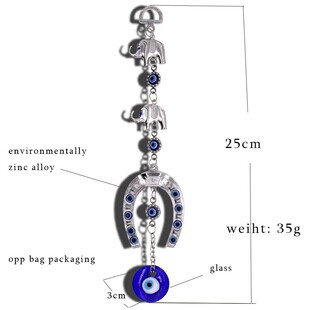 Horseshoe Elephant 3*3 Pendant Turkey Eye Hanging Blue Eye Pendant