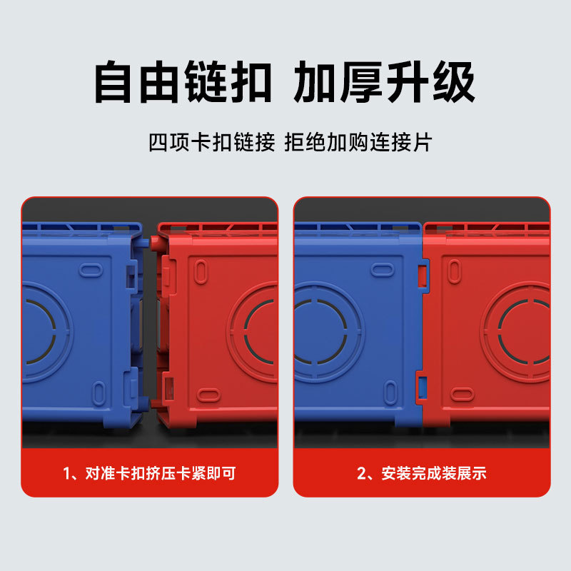厂家供应86底盒暗装接线盒PVC塑料暗装线盒开关插座盒线盒家装用