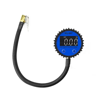 Tire Pressure Gauge Digital Display Pressure Meter Car Motorcycle Pressure Gauge Electronic Digital Display Large Screen Led Pressure Meter (Air pressure gauge/tire pressure gauge) - black-white-light-display