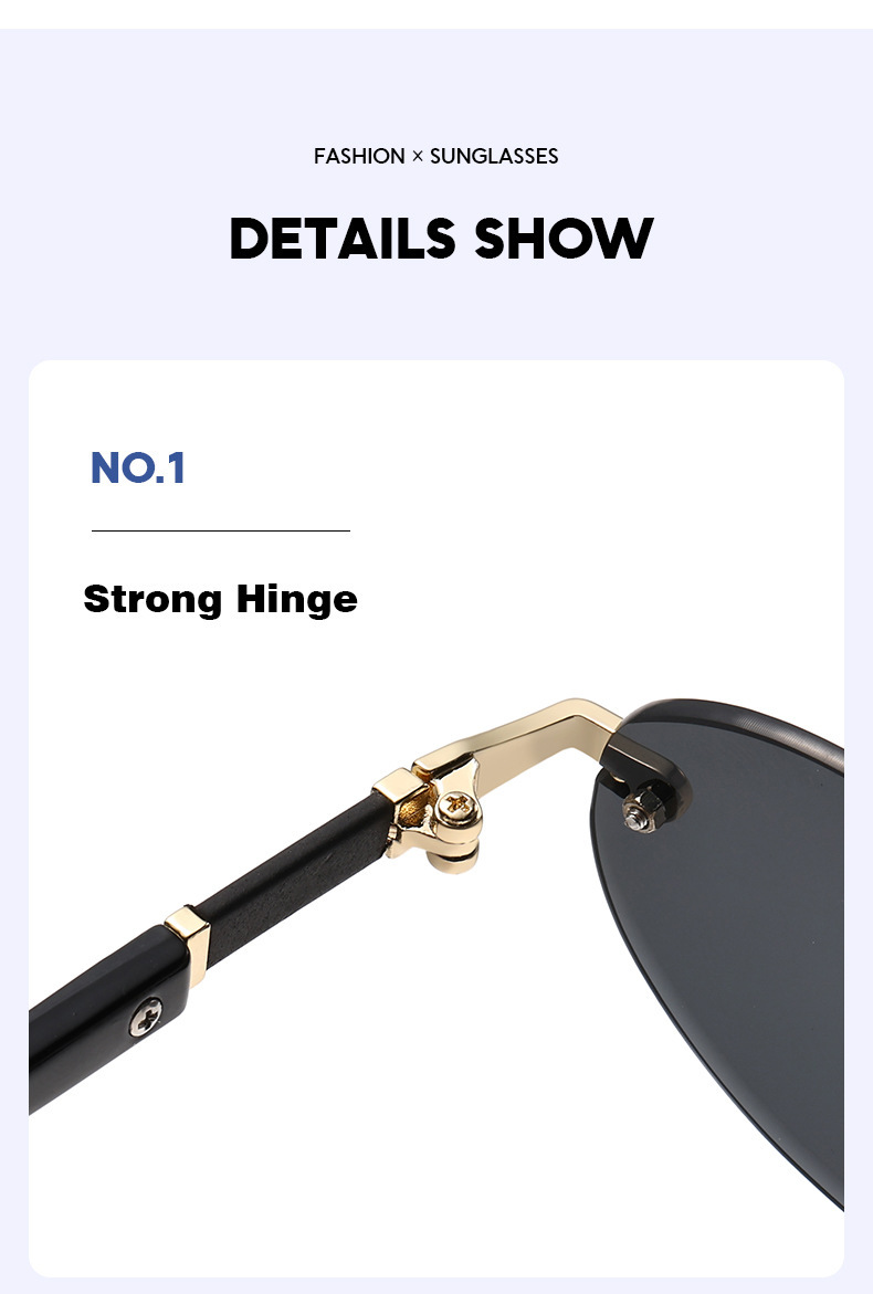 1584 New European and American Trendy Cut Edge Distinctive Oval Frame Sunglasses 2024 New Arrival Frameless Hot Girls Hip Hop Sunglasses_voghion.com