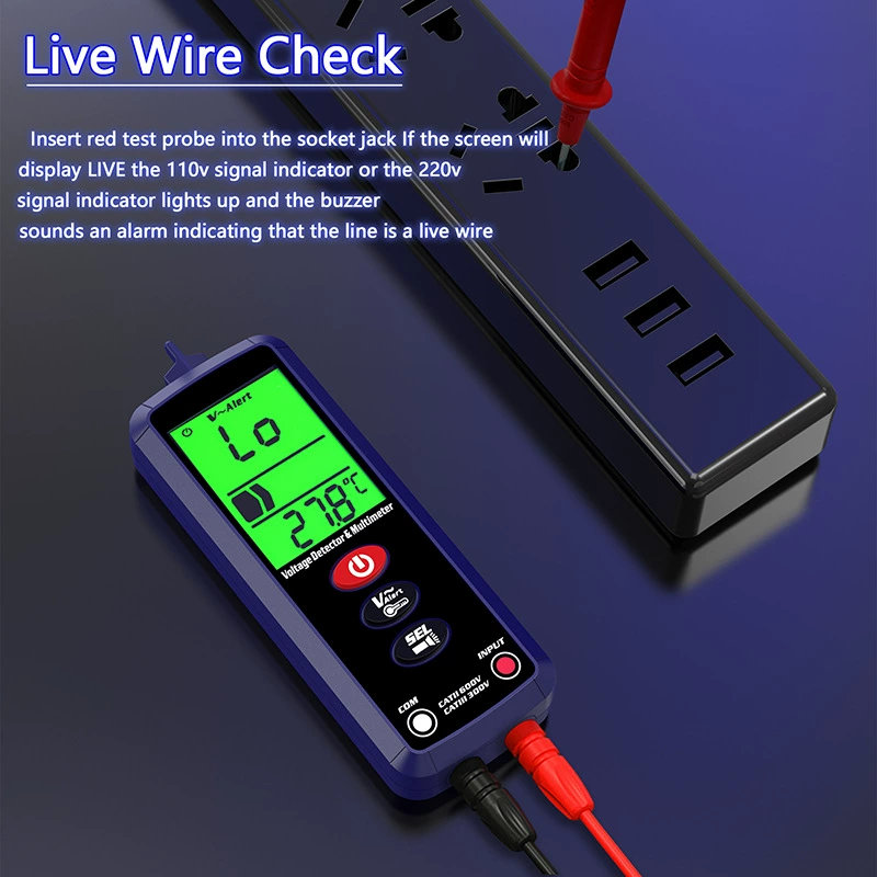 Мультиметр HY801 с защитой от перегрева, полностью автоматический, цифровой, многофункциональный, интеллектуальный, с автоматическим/ручным режимом работы, вольтметр