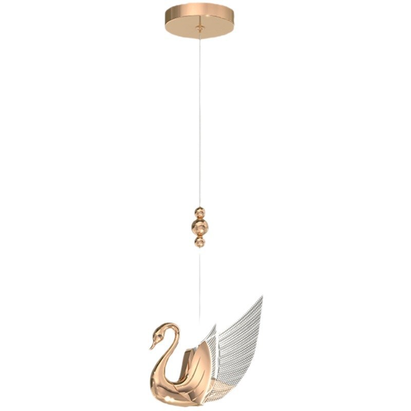 Cabecera de cama comedor faro cisne sala de estar sofá personalidad fondo pared cabecera lámpara de cama bar lámpara de dormitorio candelabros creativos