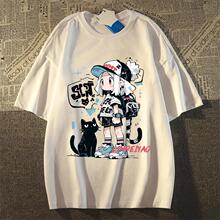 ��ʽ�͹ſ�ͨӡ�����޶���t����Ů2025�¿��ļ�oversize��H����