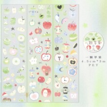 【米饼文创6月新品】幻想家无尽页星星糖植絮语等模切胶带手账贴