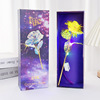 Colorful Simulation 24K Gold Foil Rose Gift Box Single Tanabata Valentine's Day Gift Creative Birthday Manufacturer Cross -border