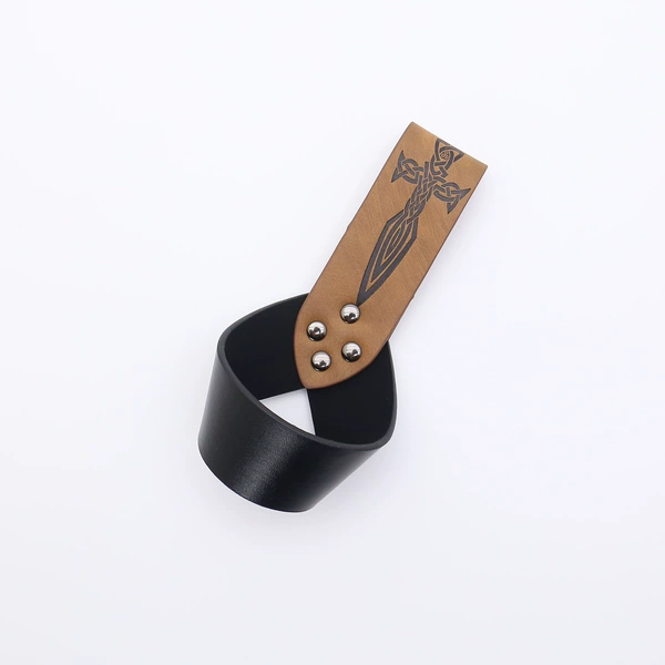 VK224BK (black embossed cylindrical scabbard)