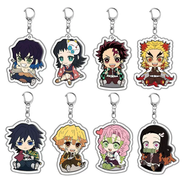 The Blade of Ghost Extermination Tanzhi Lang You Bean Acrylic Keychain Pendant Animation Peripheral Personality Spot