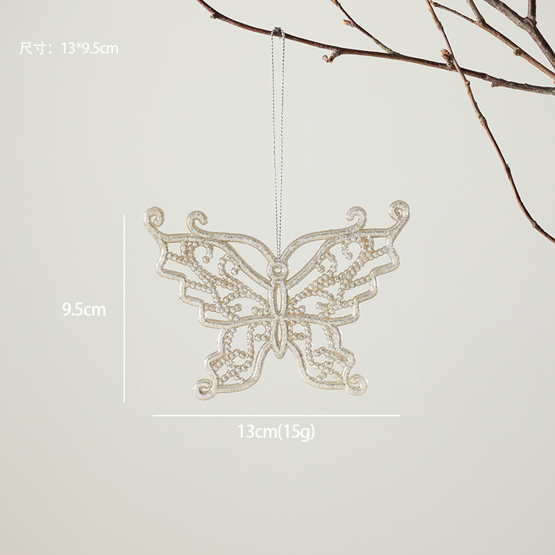 Decoraciones de árbol de Navidad ventana escenario de decoración accesorios colgante acrílico transparente flocos de nieve guirnaldas bolsas de regalo colgante