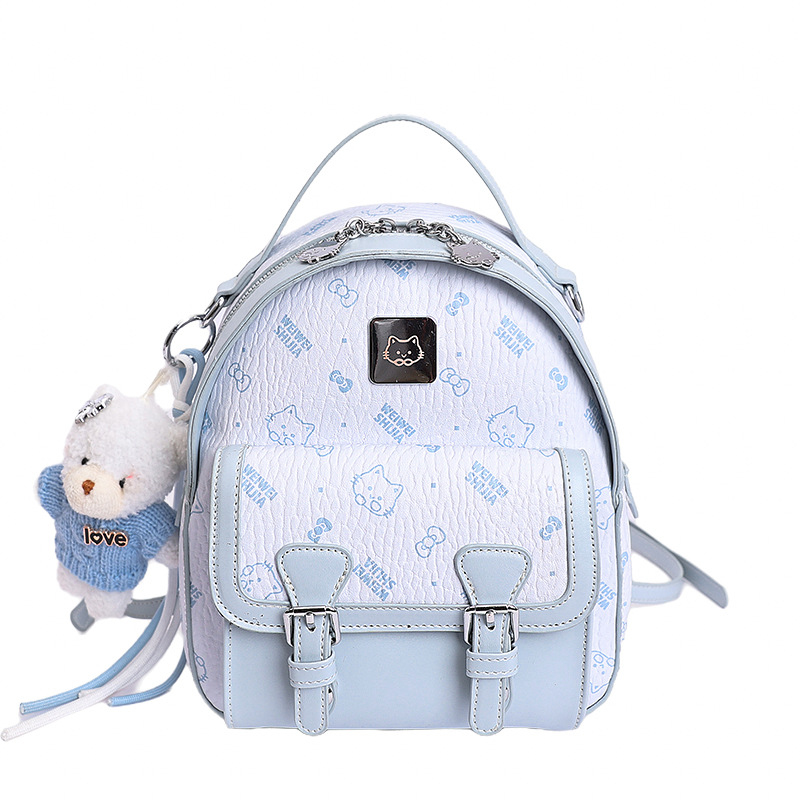 Moda extranjera estilo coreano simple sensación diaria 2026 nuevo hombro mochila bolsa de cubo portátil temperamento casual