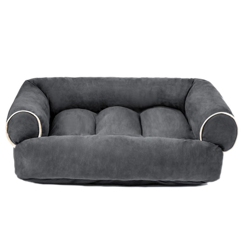 Deep Sleeping Suede Pet Dog Bed And Magical Cat Sofa House_voghion.com