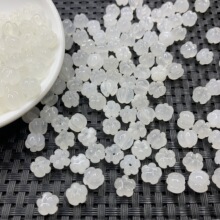 白玉南瓜珠散珠 DIY散件手链金丝玉项链耳坠玉石饰品配件批发