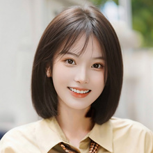 假发女波波头自然仿真无痕蓬松短发时尚减龄女士整顶假发全头套