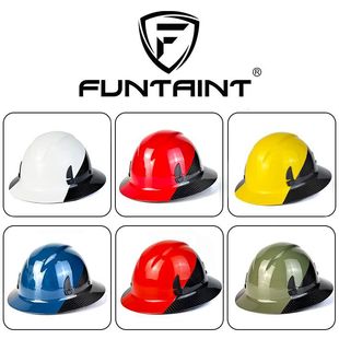 Carbon Fiber Safety Helmet, Professional Miner's Hat, Lightweight and Novel Wide-Brimmed Hat, Amazon Popular Helmet Wholesale
