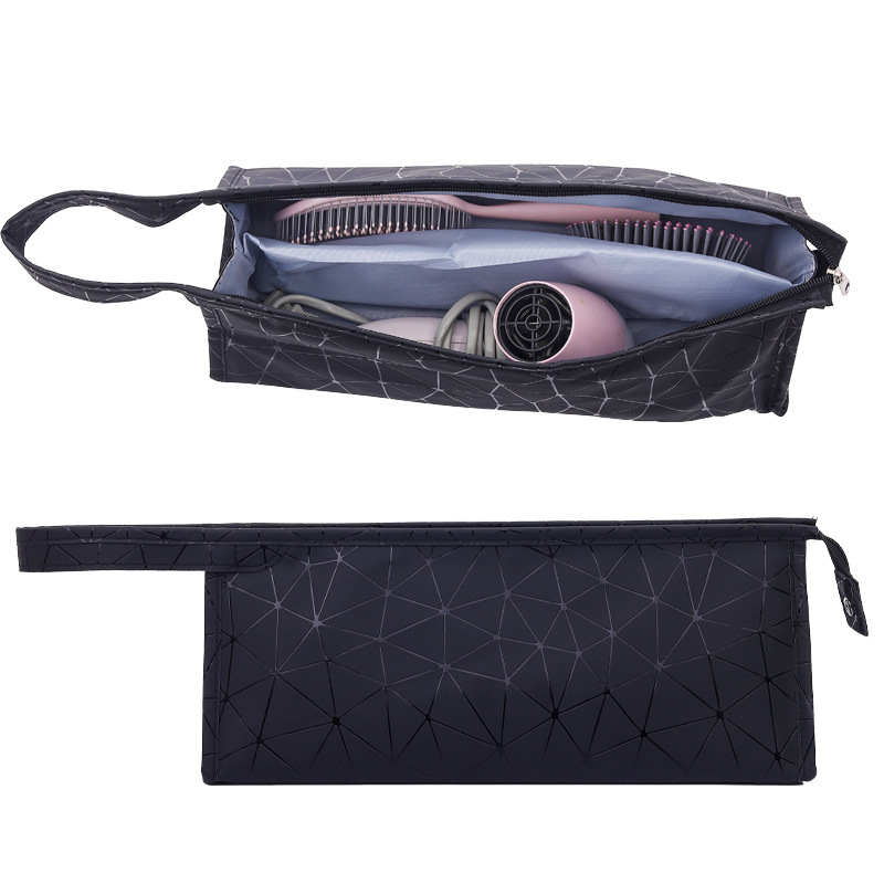 Spot bolsa de almacenamiento de secador de pelo al por mayor, secador de pelo impermeable, juego de varilla rizadora, bolsa de almacenamiento portátil de moda, bolsa de acabado