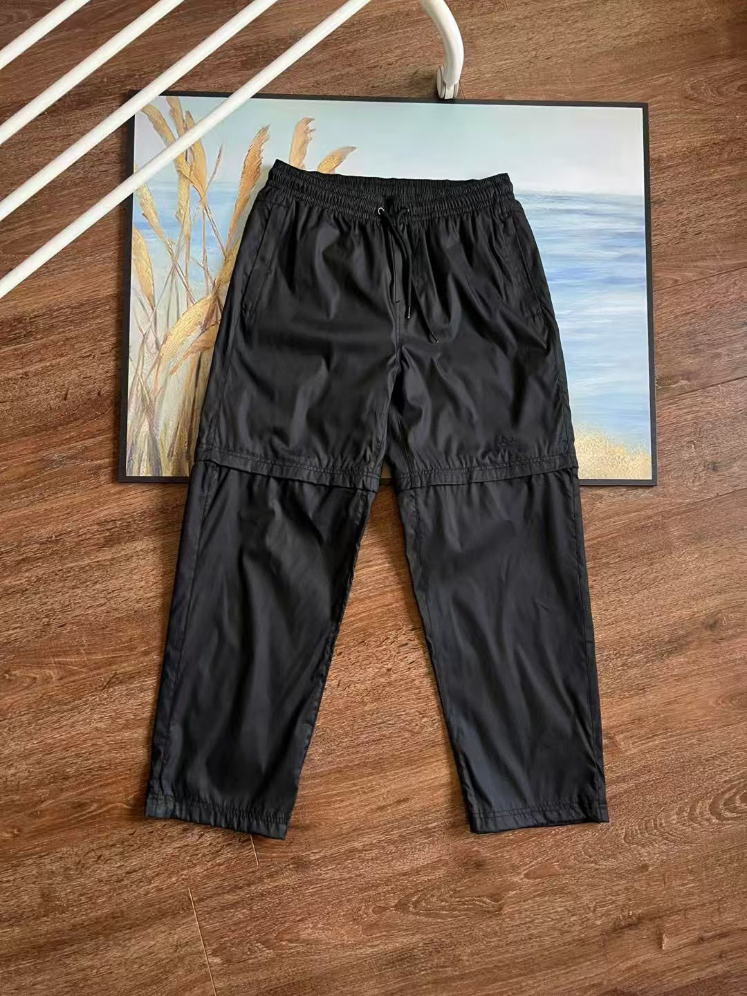 2024 primavera y otoño hombres y mujeres tejidos desmontables dos chalecos chaqueta abrigo pantalones desmontables set 5305