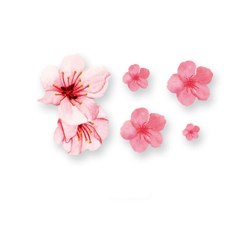 Peach Blossom Tattoo Sticker Small Fresh Arm Girl Waterproof Lasting Simulation Disposable Flower Water Sticker for Women Lasting