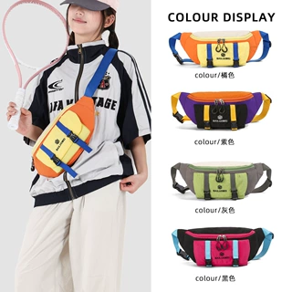 2026夏季新款潮流多巴胺休闲胸包男女户外骑行运动轻便斜挎包腰包