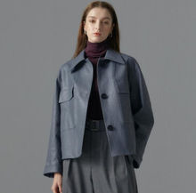 2025年春季韩国电视购物疯狂热卖款羊皮植鞣羊皮女款上衣皮衣外