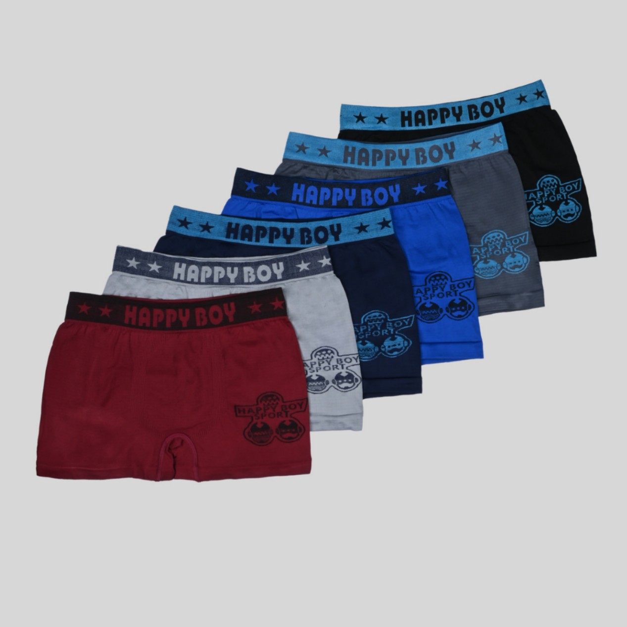 Calzoncillos bóxer elásticos y transpirables de poliéster sin costuras estampados HAPPYBOY Calzoncillos para niños de 10 a 15 años
