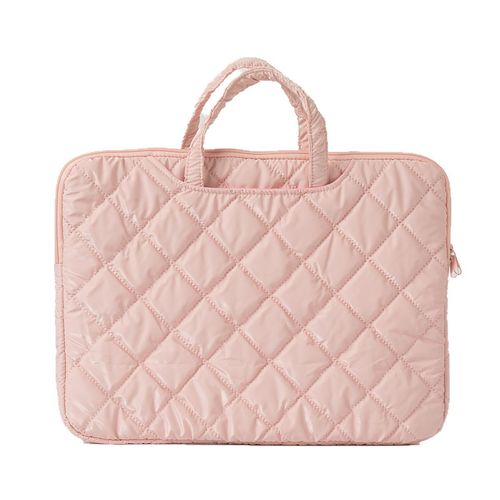Laptop Bag Korean Version Ins Cotton Jacket Bag New Checkered Large Capacity Notebook Tote Bag iPad Inner Bag