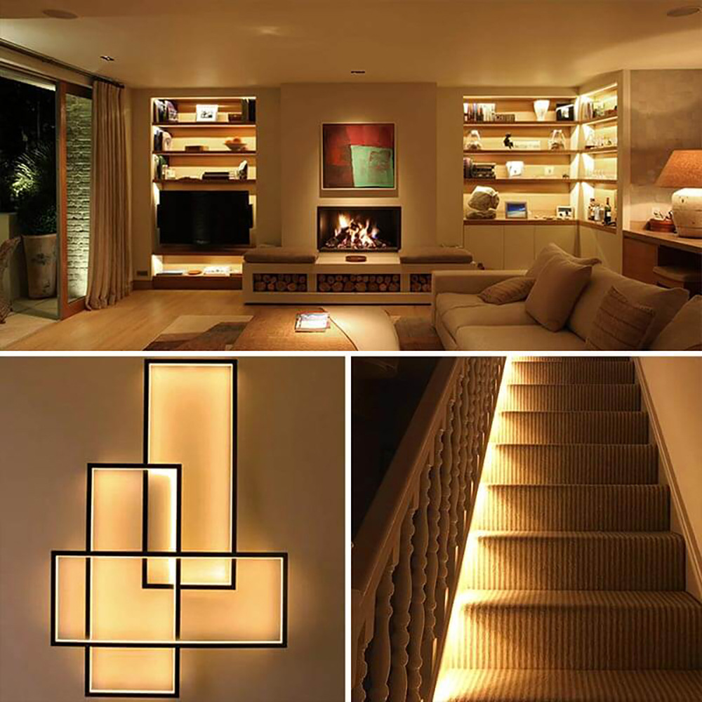 Amazon transfronteriza 5V USB inteligente sensor de escaneo manual tira de luz infrarroja tira de luz en forma de S 2835 tira de luz blanca