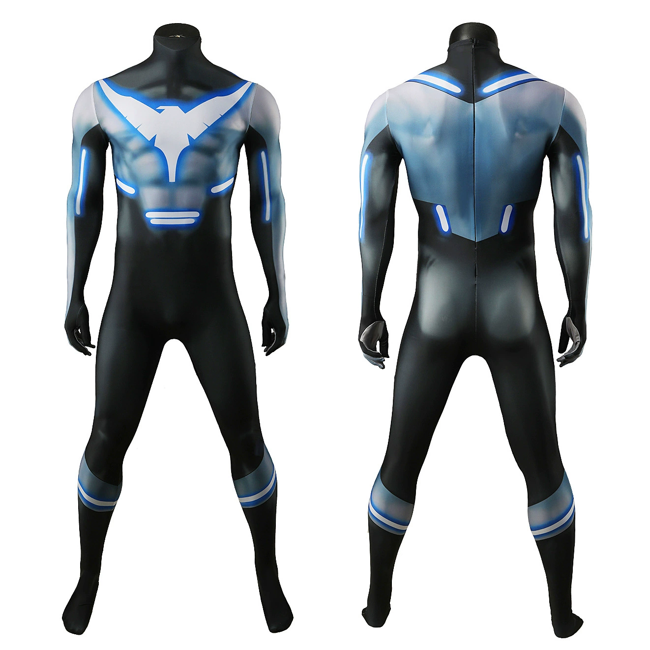 Косплей DC Nightwing костюм на Хэллоуин, леггинсы, костюм Nightwing номер 005
