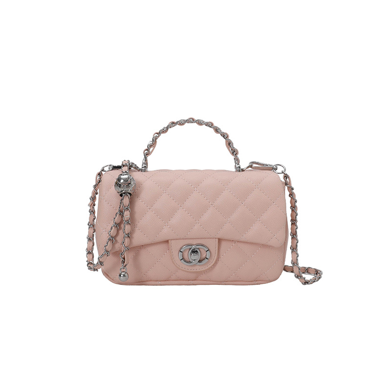 Bolso para mujeres 2026 venta caliente nuevo estilo de estilo de diamante pequeño bolso de mano cuadrado de alta humedad lujoso hombro de un solo hombro