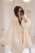 新款水貂绒外套女韩版宽松学生冬季中长款毛茸茸皮草大衣毛毛呢子