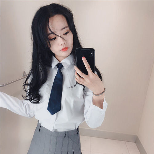 DK uniform ins cool Harajuku small tie women's trendy Korean version solid color decoration college style JK student Japanese bow tie