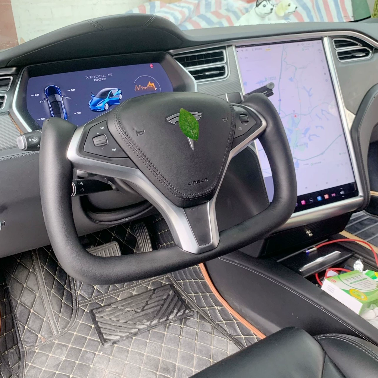 [Подходит для Tesla Model S Tesla Model X руль个性改装14-21款]
