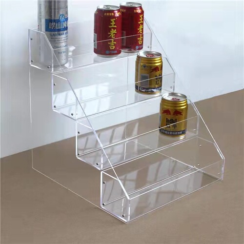 Acrylic display rack live stream rack, step-level snack, milk tea, beverage display rack, transparent display stand