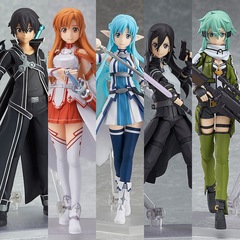 刀剣神域figma亜糸娜桐人桐子詩乃可動フィギュアフィギュア