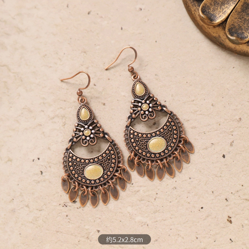 31-Water drop crescent tassel