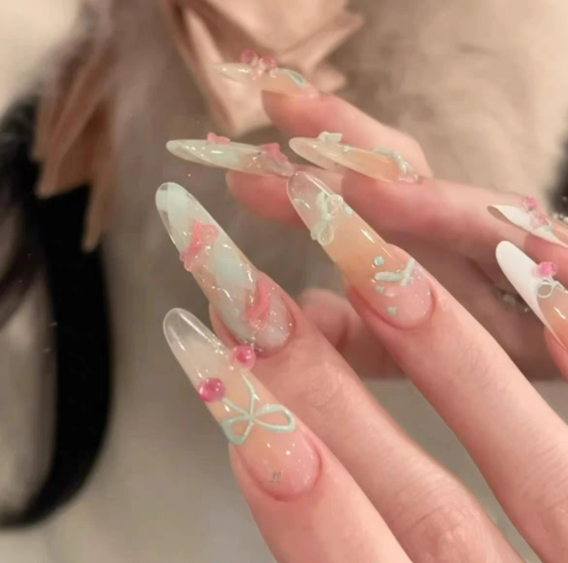 Temperamento de manicure desnudo, brillante, suave, versátil, puro deseo de sentir la atmósfera, blanquear, usar productos terminados de uñas