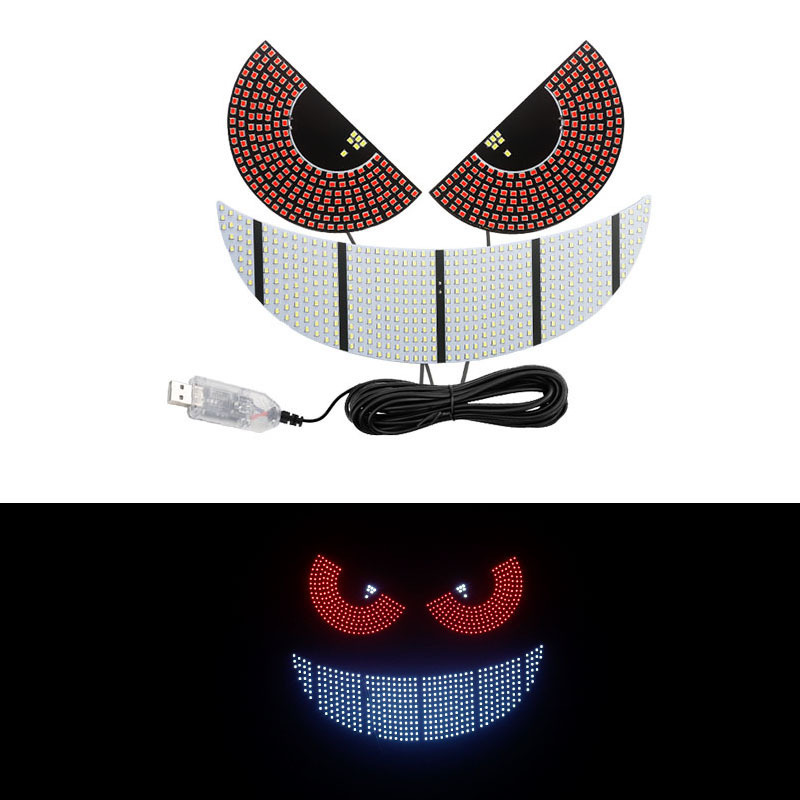 新製品 USB 11 モード車の LED 装飾ライト修正カジランビッグアイデビルアイライトパーソナライズされた装飾|undefined